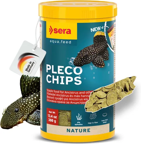 Miniatura 12 de Sera Papas fritas de bagre Nature 3.4 oz/0.21 libras Alimento de pescado premium para Ancistrus y Plecos Alta fibra Sin tintes ni conservantes