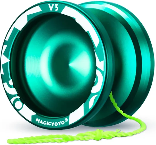 Miniatura 15 de MAGICYOYO Yoyos responsivos para niños principiantes, paquete de 2 Pro Yoyo, truco de doble función, Yoyo V3 + Yoyo K2 de cristal con 12 cuerdas