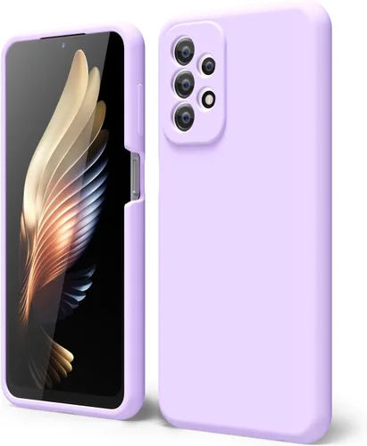 Miniatura 9 de oakxco Funda para teléfono Samsung Galaxy A12 con agarre de silicona líquida, linda delgada fina suave cubierta de gel de goma TPU lisa para mujeres