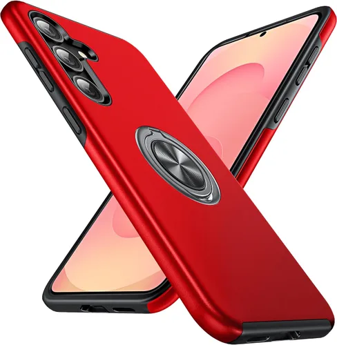 Miniatura 17 de Anqrp Diseñada para Samsung Galaxy S22 Ultra Funda, Incorporada [Protección contra Caídas de 15 Pies][Disipación de Calor] Protección de Grado Rojo