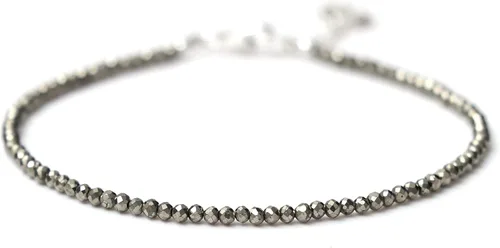 Miniatura 9 de Pulsera ajustable de plata esterlina 925 con cuentas completas para mujer, cuentas de piedras preciosas naturales, pulsera delicada, regalo