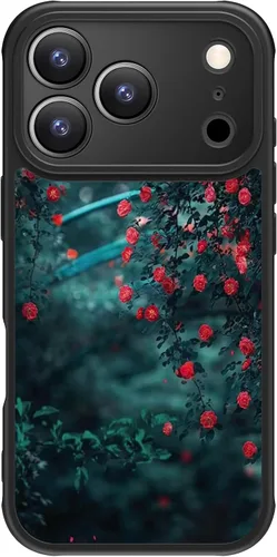 Miniatura 94 de FUNMIKO Funda para iPhone 16 Plus, carga inalámbrica y protección de grado militar, diseño floral moderno para mujeres y niñas, funda antideslizante