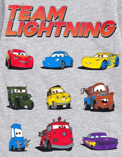 Miniatura 6 de Disney Pixar Cars Lightning McQueen Tow Mater - Paquete de 2 camisetas de manga larga para niños pequeños a grandes
