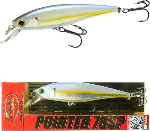 Miniatura 27 de Señuelos de pesca LUCKY CRAFT Pointer 78SP, señuelos de lubina y trucha de agua dulce de 3", suspensión de 4 pies a 5 pies de profundidad, Jerkbait