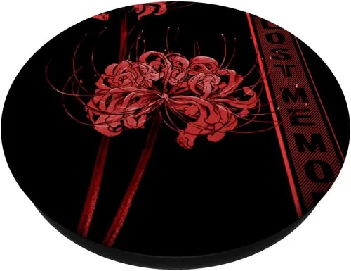 Miniatura 2 de PopSockets de flores estéticas de animé japonés con diseño de lirio araña suave y grunge