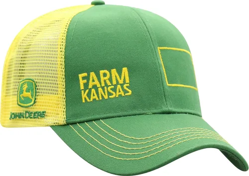 Miniatura 44 de John Deere Gorra de béisbol con logotipo y malla trasera con contraste, para hombre