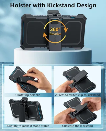 Miniatura 8 de FNTCASE for iPhone 11-Pro Protective Case: Military Grade Drop Proof Protection Rugged 11Pro Cell Phone Cover with Belt Clip Holster Kickstand &