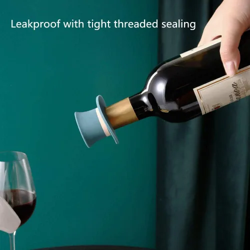 Miniatura 3 de Tapones de vino, divertidos y reutilizables de silicona para botellas, juego de accesorios decorativos para sellador de vino para Navidad, paquete