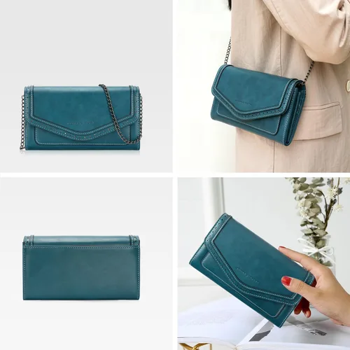 Miniatura 2 de Monedero pequeño para mujer, bolso de noche con cadena, bolso cruzado con ranuras para tarjetas