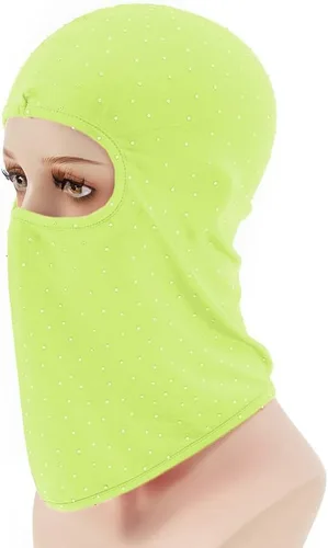 Miniatura 3 de Pasamontañas Shiesty - Máscara de esquí para mujer, con lentejuelas brillantes, máscara facial de enfriamiento para el cuello, para motocicleta