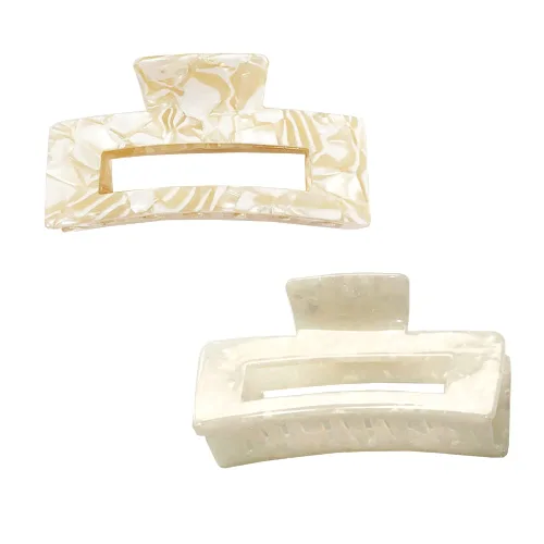 Miniatura 13 de 2 pinzas grandes para cabello grueso, pinzas de pelo de tortuga, clips de mandíbula de mariposa francesa de celuloide acrílico, fijación fuerte