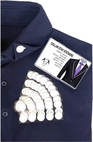 Collar se mantiene para camisas y polos. truco de moda para collar de plástico Mantenga 24 horas, cuello de camisa de polo fijo (120 puntos)