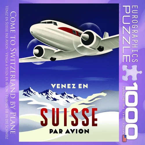 Miniatura 4 de Ven a Suiza por el rompecabezas de avión, 1000 piezas