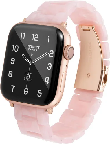 Miniatura 15 de HOPO Compatible With Apple Watch Band Thin Lightweight Resin Strap Bracelet Fashion Wristband Replacement For iWatch Bands Series Ultra 11 10 9 8 7