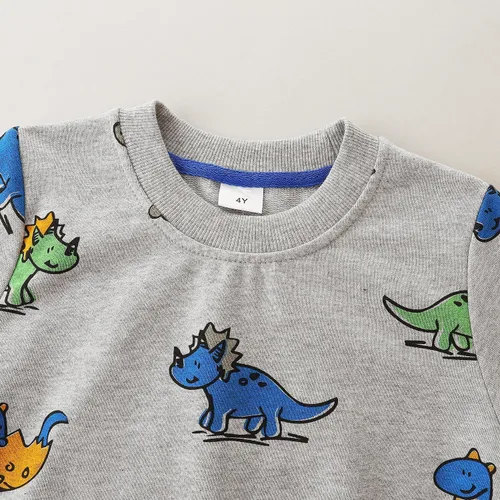 Miniatura 4 de Bumeex Sudaderas con cuello redondo para niños de 2 a 7 años