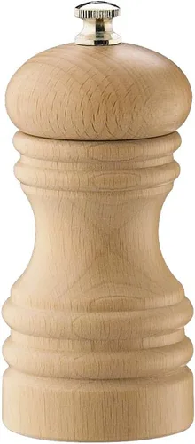 Zassenhaus Berlin - Molinillo de pimienta de madera, recargable, 4.7 pulgadas, haya natural Natural Beech