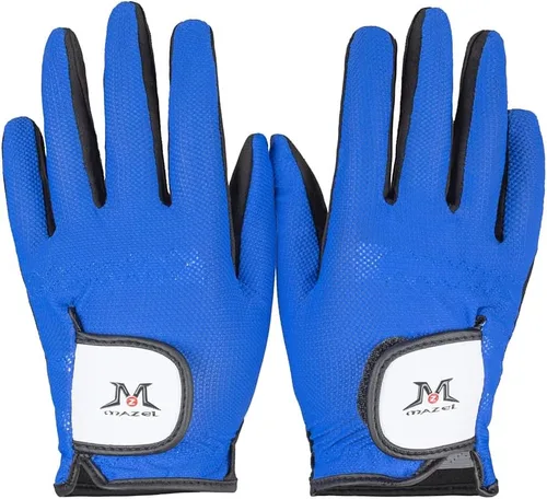 Miniatura 10 de MAZEL Guantes de golf para niños y niñas, para mano derecha e izquierda (1 par) guantes de golf transpirables de microfibra para jóvenes, blanco