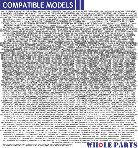 Miniatura 9 de Whole Parts 241682003 - Palanca dispensadora de agua para refrigerador (negra) – Reemplazo y compatible con algunos refrigeradores Westinghouse