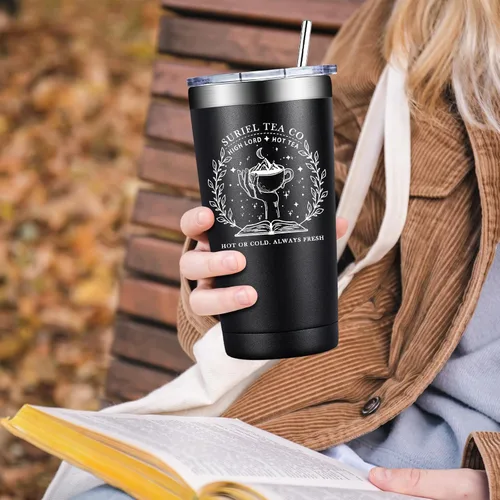 Miniatura 3 de BIRGILT Suriel Tea Co Velaris Taza 20oz - Regalos de Mercancía Acotar para Lectores Amantes de los Libros Mujeres - Taza de A Court of Thorns and
