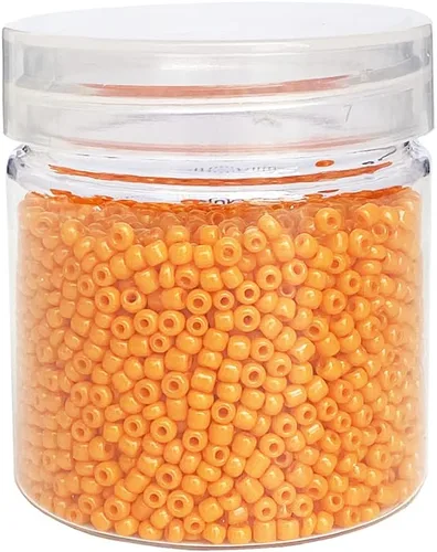 Miniatura 8 de Cuentas de semillas sueltas de color negro opaco, alrededor de 4000 piezas en caja 8/0 de vidrio para hacer joyas, agujero de 0.028 in (negro)