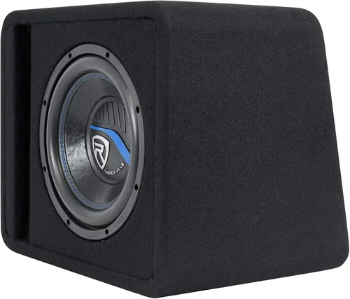 Miniatura 3 de Rockville VS10K54 - Caja de subwoofer de 10 pulgadas K5 de 1200W para coche, recinto ventilado precargado, 4 Ohm, 600W de programa/300W RMS, MDF