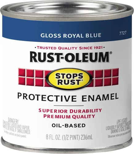 Miniatura 42 de Rust-Oleum 7765502 - Pintura anti-óxido para aplicación con brocha, cuarto de galón, color rojo real brillante, (paquete de 1)