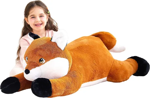 Miniatura 20 de IKASA Juguete de peluche de cerdo gigante, juguetes grandes de 30 pulgadas, regalos para niños, niñas, niños, novia y niños