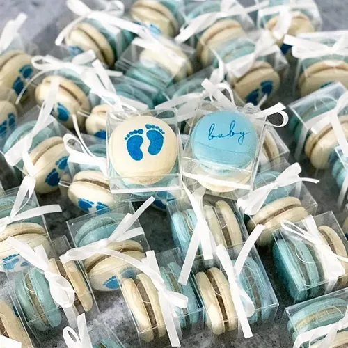 Miniatura 8 de Paquete de 100 cajas de regalo transparentes de 2 x 2 x 2 pulgadas con cintas, mini cajas transparentes para dulces y bombas de chocolate, caja