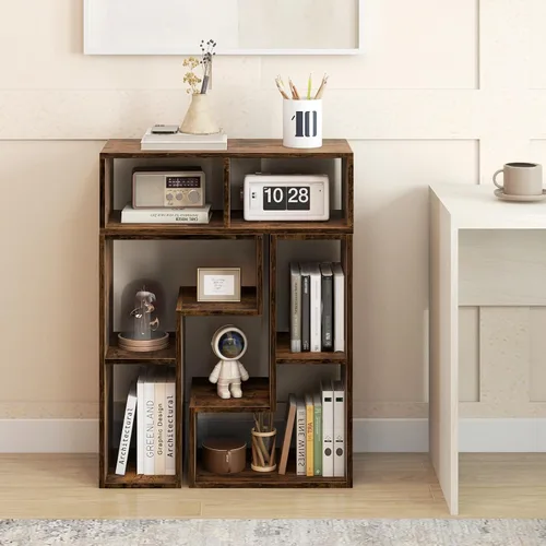 Miniatura 8 de Giantex Soporte de TV de combinación libre para dormitorio, centro de entretenimiento para TV de 50, 55, 60, 65 pulgadas, mesa consola multimedia