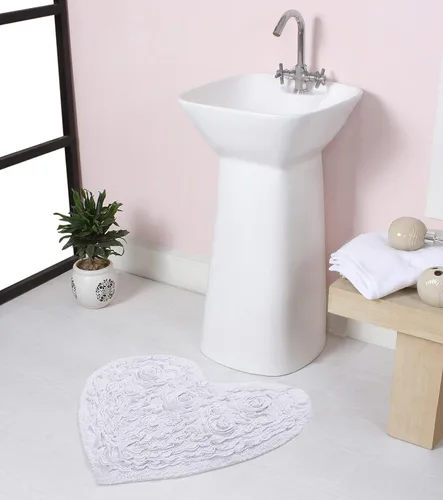 Miniatura 11 de Home Weavers Bell Flower Collection - Tapetes de baño copetudos 100 % algodón, extrasuaves y absorbentes, antideslizantes, lavables a máquina, lino