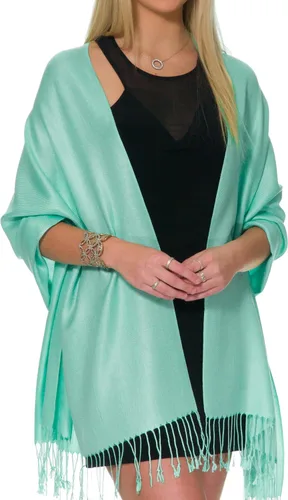 Miniatura 42 de Pashminas, chales y mantones para usar con vestidos de noche y en bodas, grandes y suaves