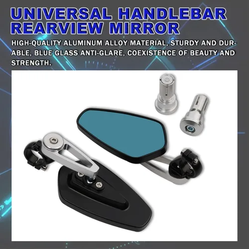 Miniatura 7 de Espejo retrovisor azul para motocicleta, retrovisor, 7/8 pulgadas, 0.866 in, para Kawasaki H2 H2R Z1000SX Ninja 1000 Z1000 Z1000 Z1000R