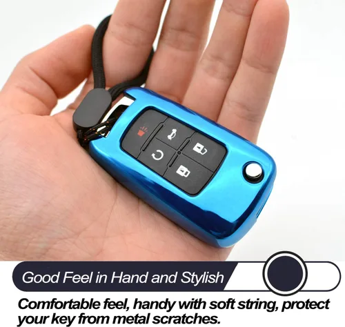Miniatura 4 de MECHCOS Compatible con Chevy Chevrolet Equinox Cruze Malibu Encore Camaro Impala Buick Regal Lacrosse GMC Terrain Funda Protectora de TPU Negra