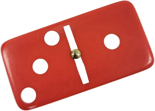 Miniatura 7 de Marion & Co. Dominó Doble Seis 6 Azulejos Rojos Jumbo Tamaño de Torneo Profesional con Giradores en Elegante Bolsa de Terciopelo Negro