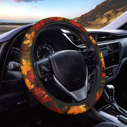 Miniatura 33 de Asian Dragon - Funda universal para volante de automóvil, accesorios interiores de automóvil, lavable, transpirable, funda para volante