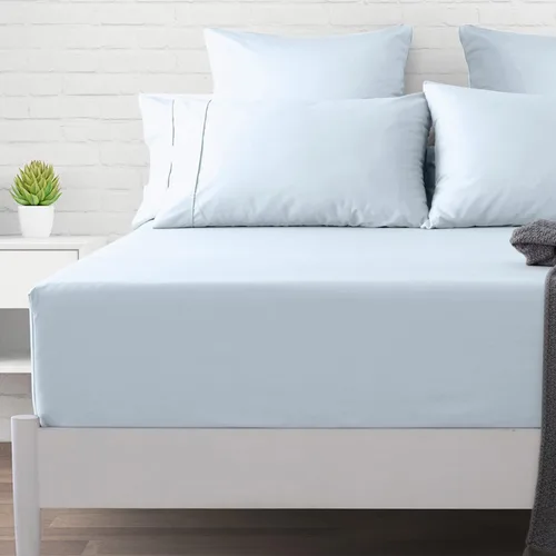 Miniatura 11 de XOOX Linen Sábana bajera de 500 hilos tamaño individual – Sábana bajera de 500 hilos suave de tejido satén de 100 % algodón color gris oscuro