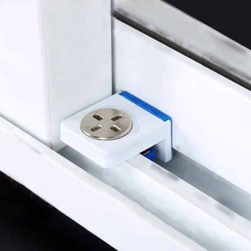Miniatura 4 de Cerradura de ventana montada Cerradura de pestañas de seguridad para niños para ventana deslizante Bloqueo de límite antirrobo Prevención de caídas