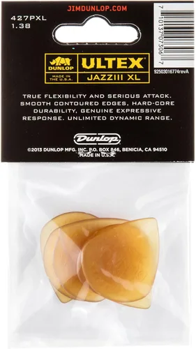 Miniatura 5 de Jim Dunlop Ultex® Jazz III XL Pick 1.38MM - Paquete de 6