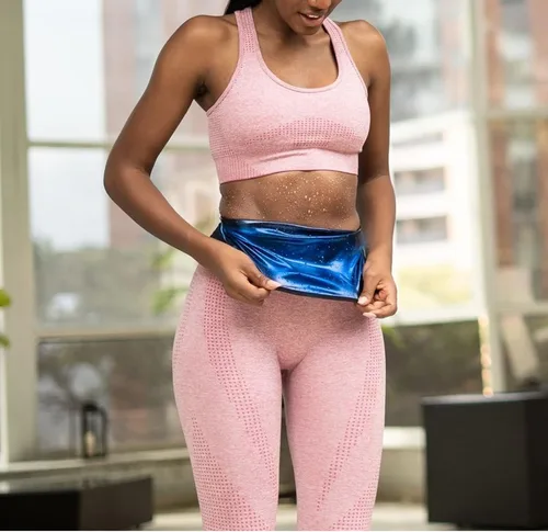 Miniatura 6 de Cinturón reductor de cintura para mujer, entrenador de cintura para sauna, cinturón moldeador sin neopreno, cinturón adelgazante para sauna