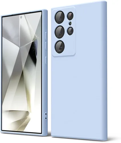 Miniatura 223 de oakxco Funda para teléfono Samsung Galaxy S21 Ultra con agarre de silicona líquida, bonita funda delgada y delgada de goma suave de TPU lisa