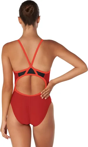 Miniatura 4 de Speedo Traje de baño de una pieza para mujer Prolt Flyback colores sólidos del equipo para adultos