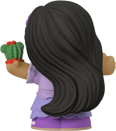 Miniatura 4 de Mattel Pieza de repuesto para Little People Encanto Playset – HMX75 ~ Figura hermana Isabela de Mirabel ~ Sosteniendo planta suculenta
