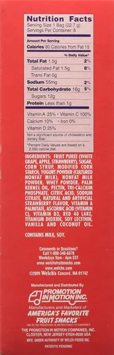 Miniatura 2 de Welch's Snacks de fresa y yogur 8 bolsas