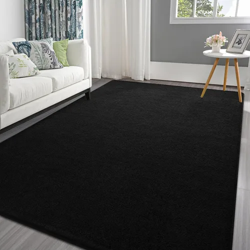 Miniatura 21 de Pettop - Alfombras para dormitorio y sala de estar, 6x9 Beige alfombras de espuma de memoria espesada para interiores, alfombra moderna estética