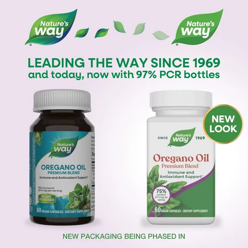 Miniatura 3 de Nature's Way Mezcla de aceite de orégano premium, apoyo inmunológico*, vegano, 60 cápsulas