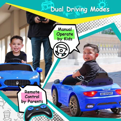 Miniatura 3 de Joywhale - Auto de juguete con licencia Maserati para niños de 12 V, vehículo eléctrico con batería, para edades 3-6, con control remoto de 2.4G