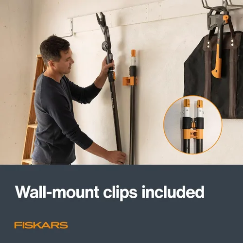 Miniatura 11 de Fiskars XtendControl - Podadora de árbol extensible (12 pies), sierra de poste, recortadora de ramas ajustable con sierra X1 de 15 pulgadas, postes