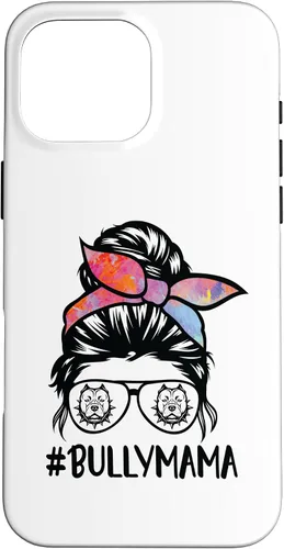 Miniatura 19 de American Bully Mom Messy Bun Hair Glasses, Bully Mama Case for iPhone 16
