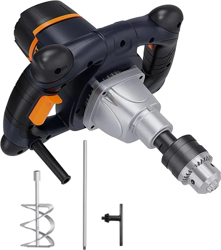 Miniatura 8 de Mezclador MAXXT 13A de pala única para mortero de concreto, mandril con llave de 5/8", arranque suave, viene con paleta de mezcla grande en espiral