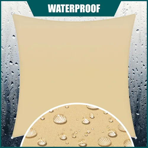 Miniatura 4 de Royal Shade Toldo rectangular impermeable de 7 x 16 pies, color beige, toldo RS-SLR, toldo para refugio, UPF50+ 98% de bloqueo UV resistente a